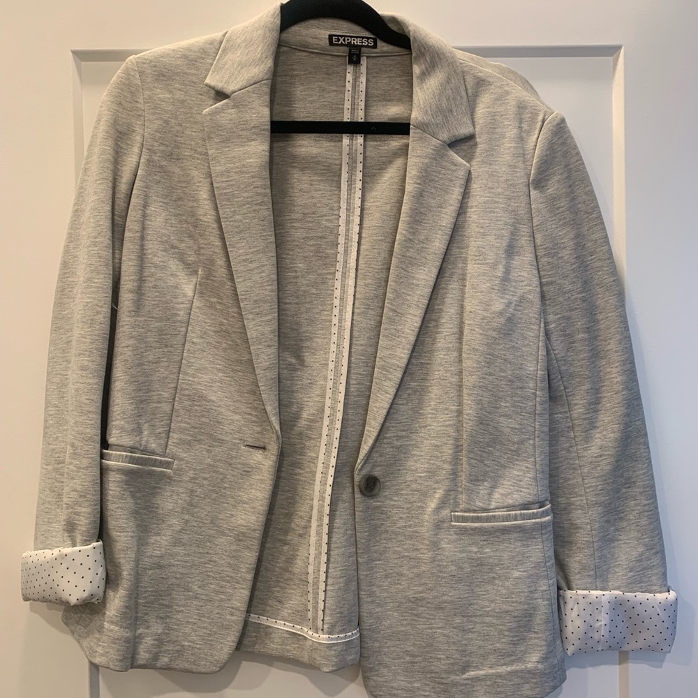 Express Gray Blazer